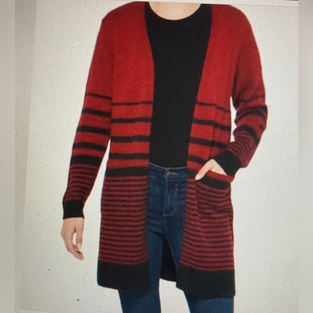 Fortune + ivy knitted open front cardigan
